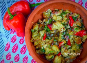 Ajvar Recipe, Grilled Pepper and Eggplant Mash