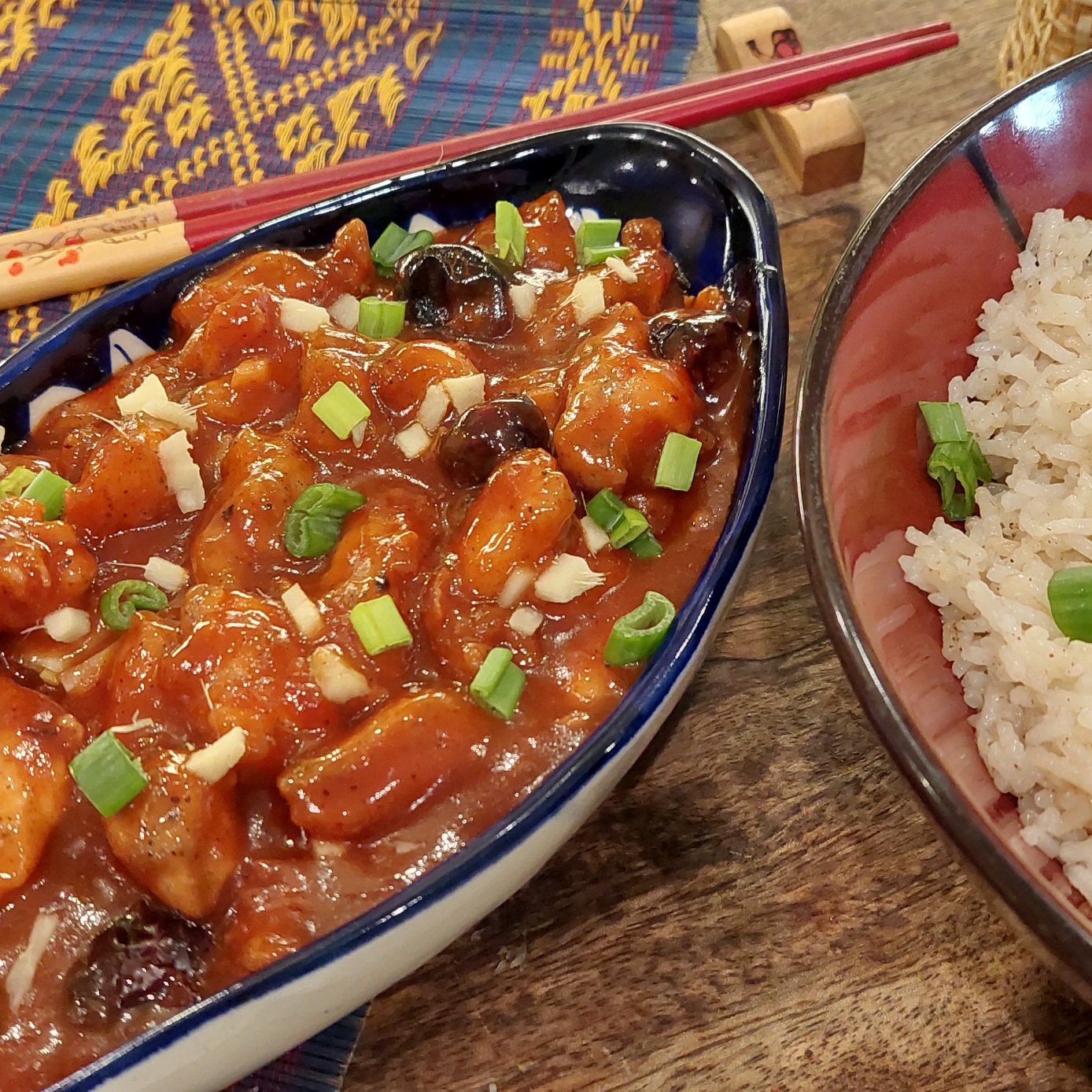 sizzling ginger and chilli chicken