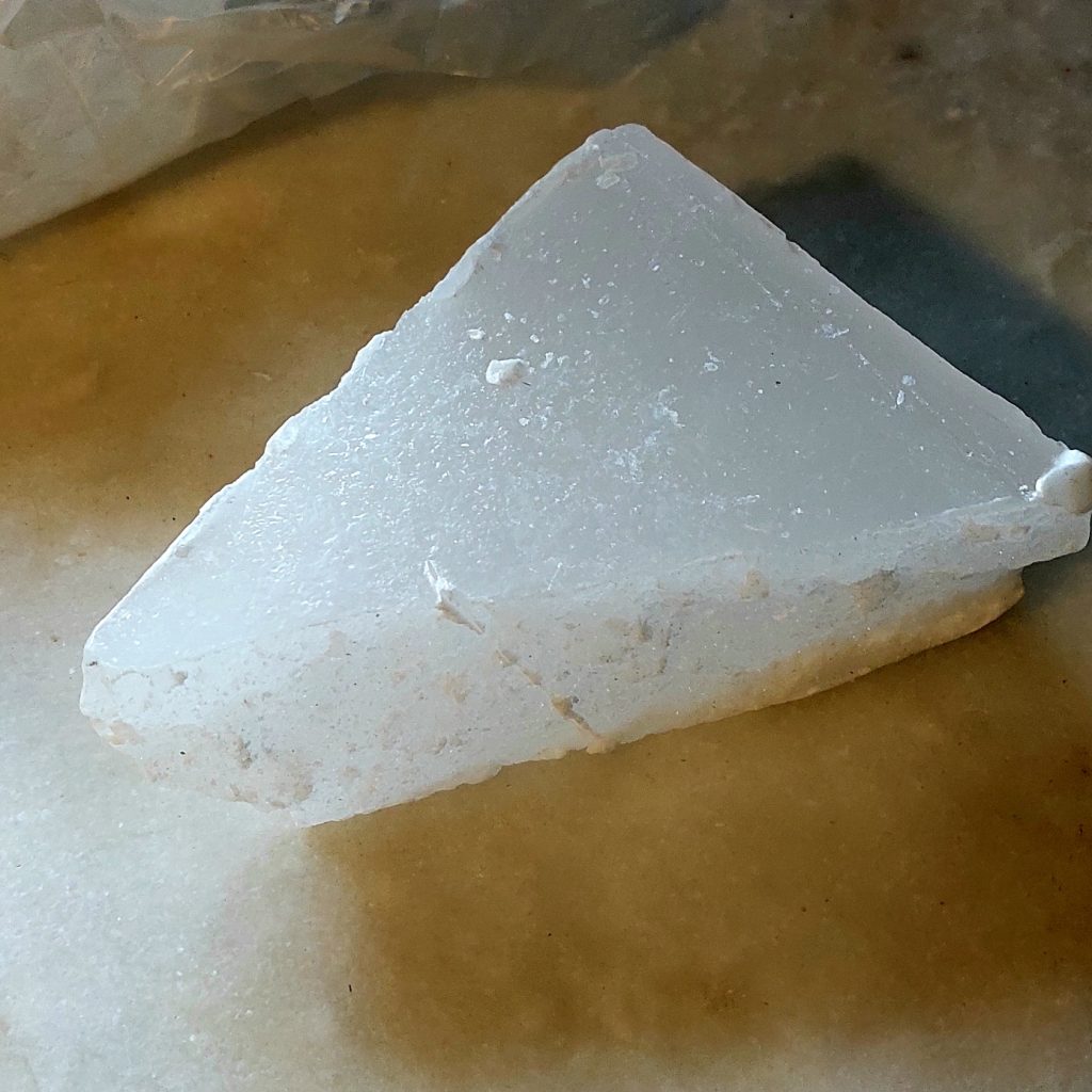 block of paraffin wax